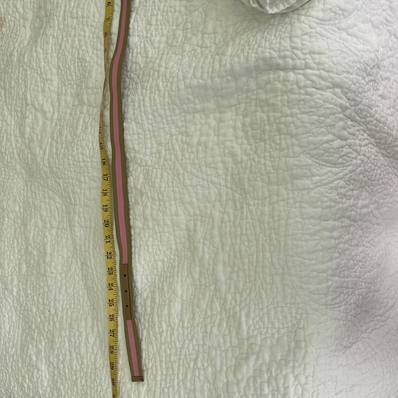 Gucci Belt Pink and Beige Stripe with Gucci Buckle - Picture 12 of 12